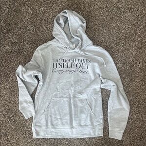 Gray Graphic Hoodie